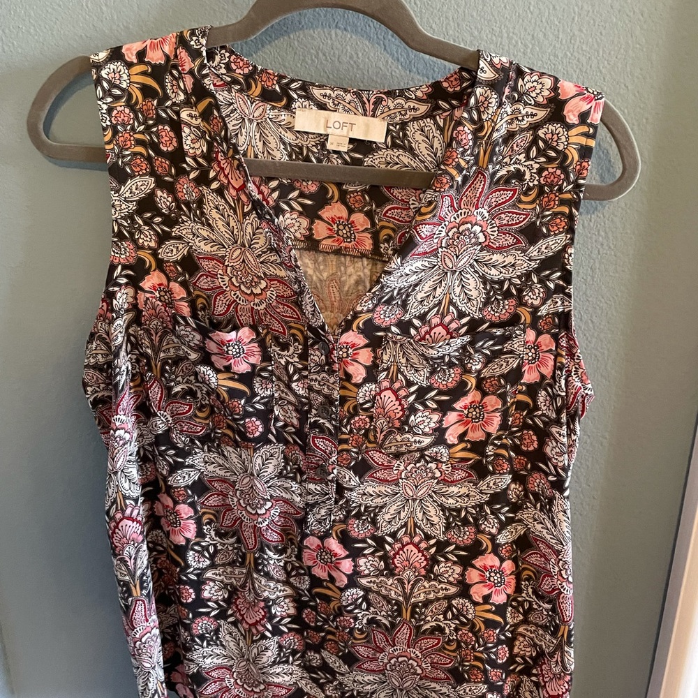Pattern blouse, brand LOFT, size medium